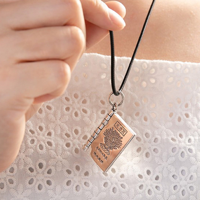 Colgante de plata de ley 990 con forma de corazón, Sutra, gran compasión, Shurangama, Mantra, loto, Vajra, paz - image 10