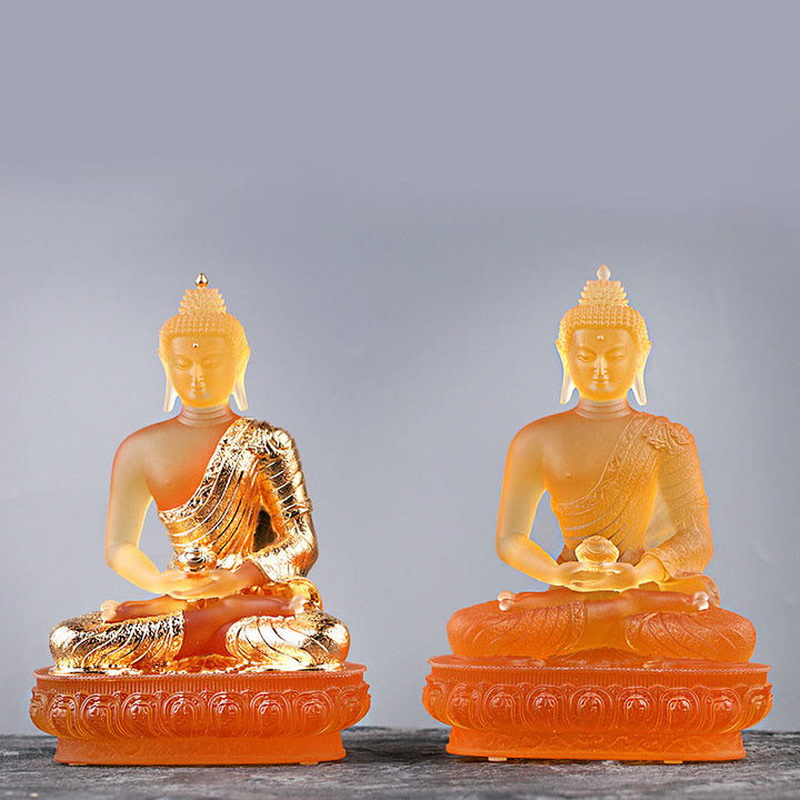 Buddha Stones, estatuilla hecha a mano de Buda, pieza de arte de Liuli, estatua de serenidad, decoración para el hogar