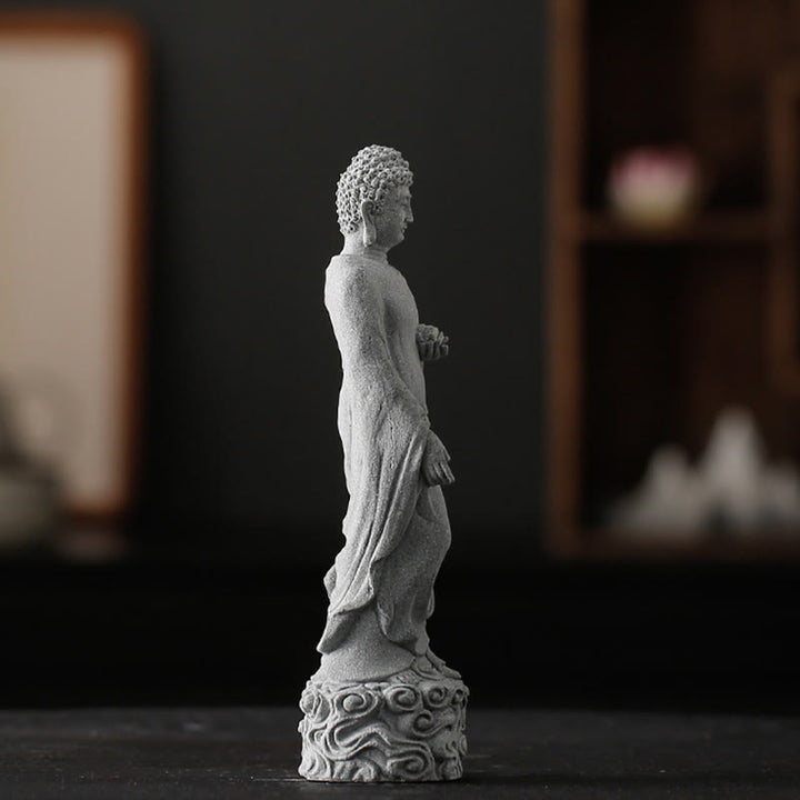 Buddha Stones Meditación Buda Nubes Auspiciosas Diseño Serenidad Decoración del Hogar