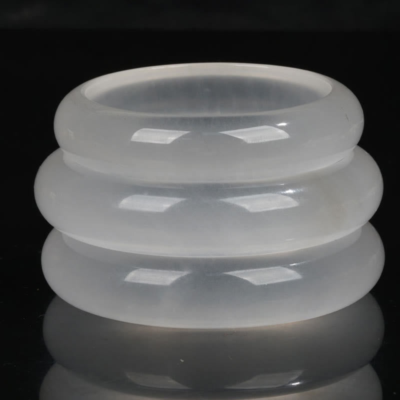 Pulsera de la suerte de la riqueza del jade de seda dorada translúcida natural de las Buddha Stones