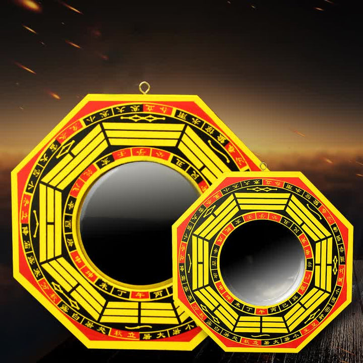 Espejo de mapa de energía de sala de estar de equilibrio de mapa Bagua de Feng Shui