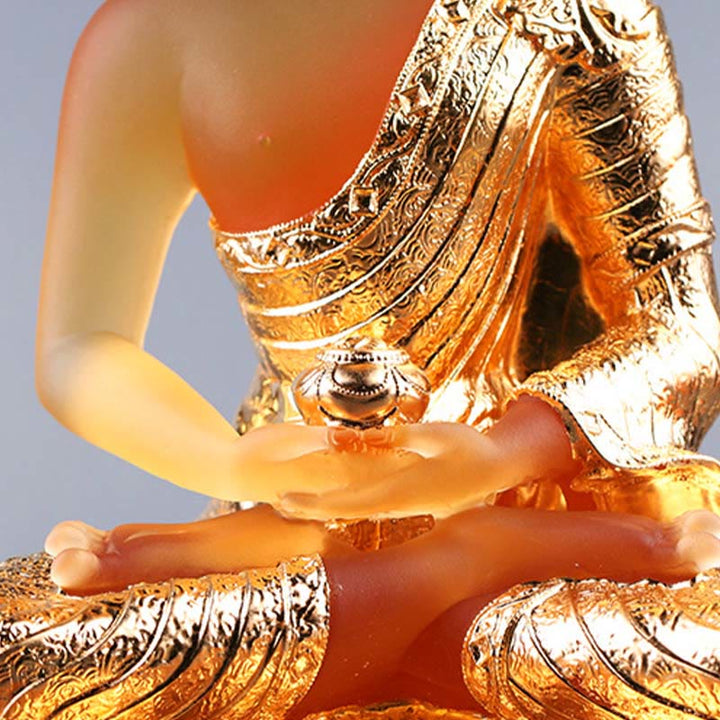 Buddha Stones, estatuilla hecha a mano de Buda, pieza de arte de Liuli, estatua de serenidad, decoración para el hogar