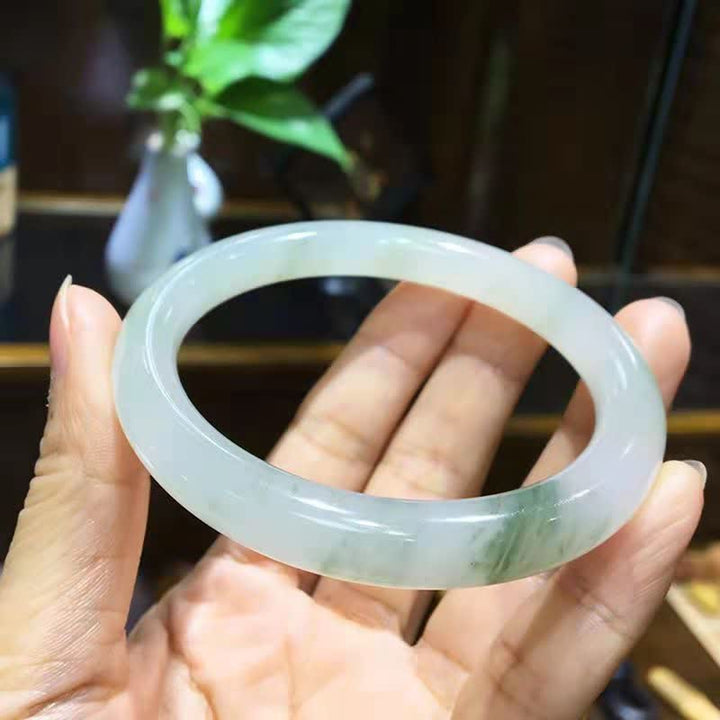 Brazalete de bendición de suerte de abundancia de jade