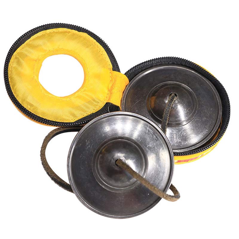 Campana tibetana Tingsha de cobre, decoración de la suerte con bolsa