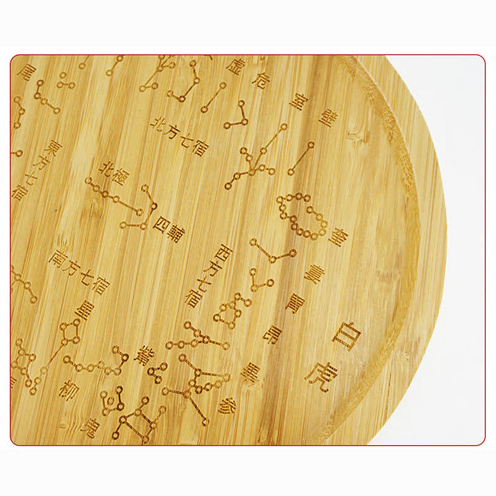 Mapa de Bagua de Bambú Feng Shui Mapa de Energía de Armonía