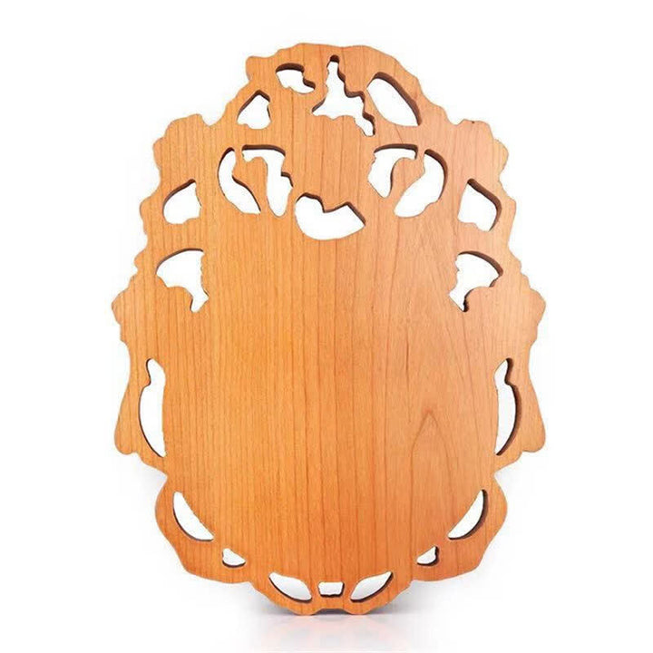 Mapa Feng Shui Bagua Madera de Durazno Mapa de Energía de Equilibrio Anudado Chino