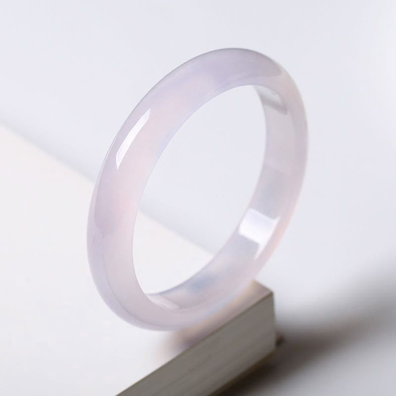 Brazalete de protección calmante de jade púrpura natural con Buddha Stones