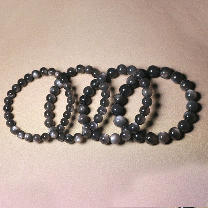 Pulsera de cuentas de amor positivo de piedra lunar natural