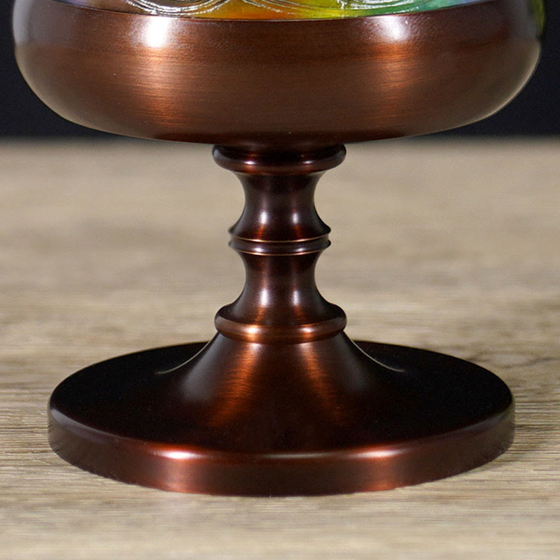 Quemador de incienso de meditación curativa Liuli Crystal Mountain