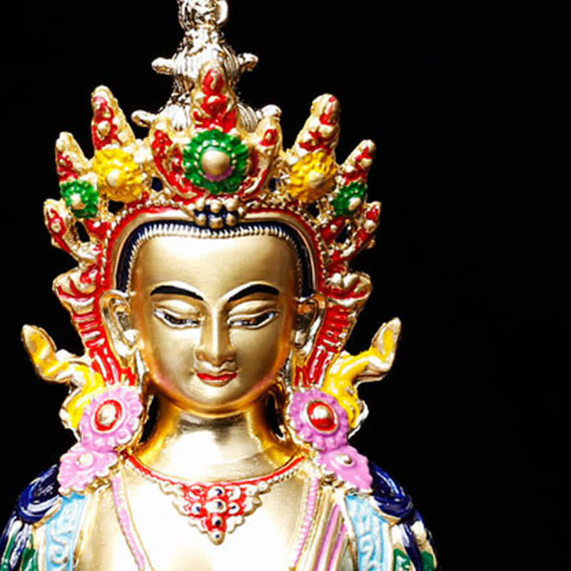 Figura de Buda de la longevidad, estatua de serenidad, decoración del hogar