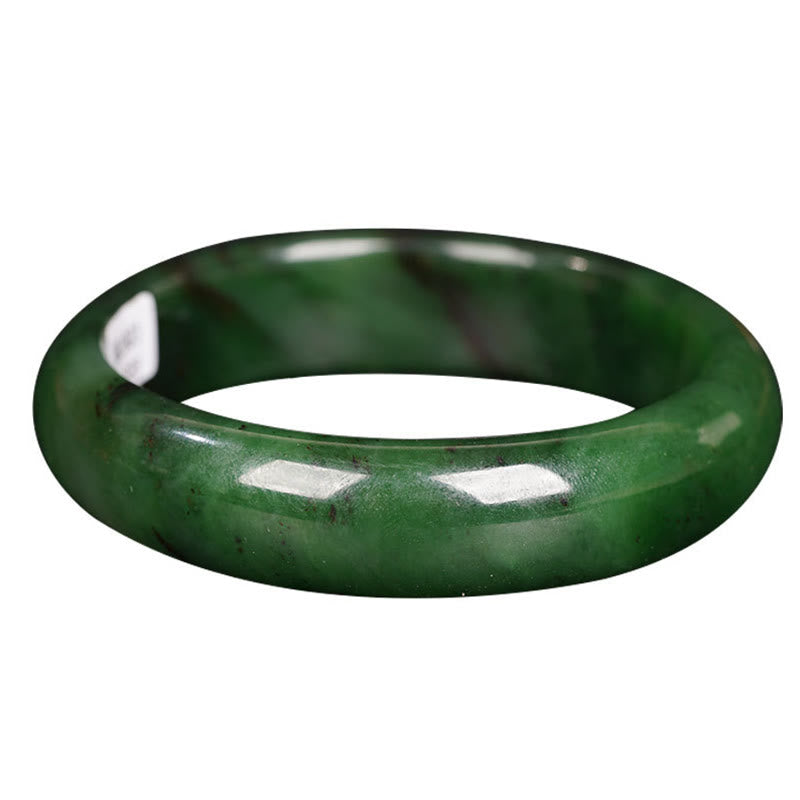 Brazalete de pulsera de éxito de felicidad de jade cian hetiano natural