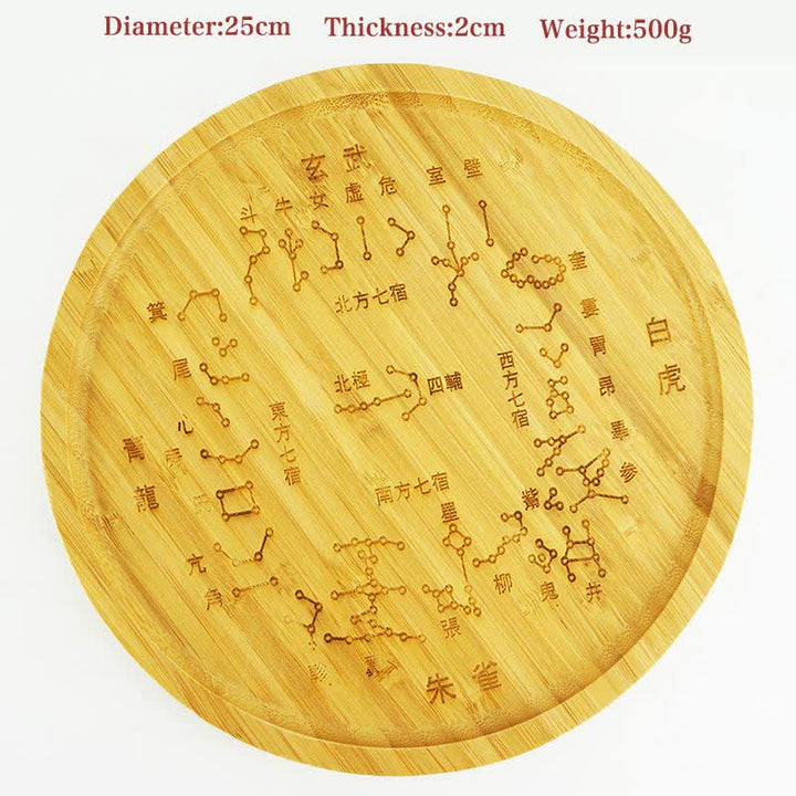 Mapa de Bagua de Bambú Feng Shui Mapa de Energía de Armonía