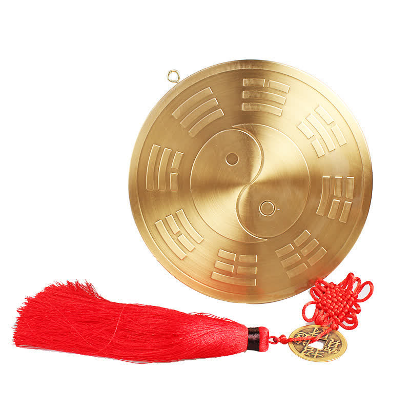 Mapa Feng Shui Bagua Moneda de cobre Equilibrio anudado chino Mapa de energía