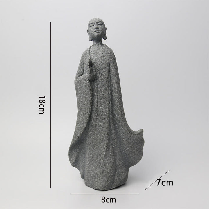 Buddha Stones Meditación Buda Monje Serenidad Decoración del Hogar