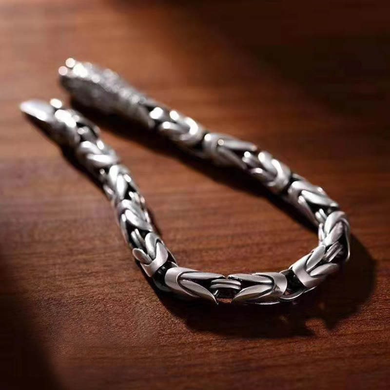 Pulsera de cadena de cobre con Buddha Stones Dorje Vajra Om Mani Padme Hum Paz Amor