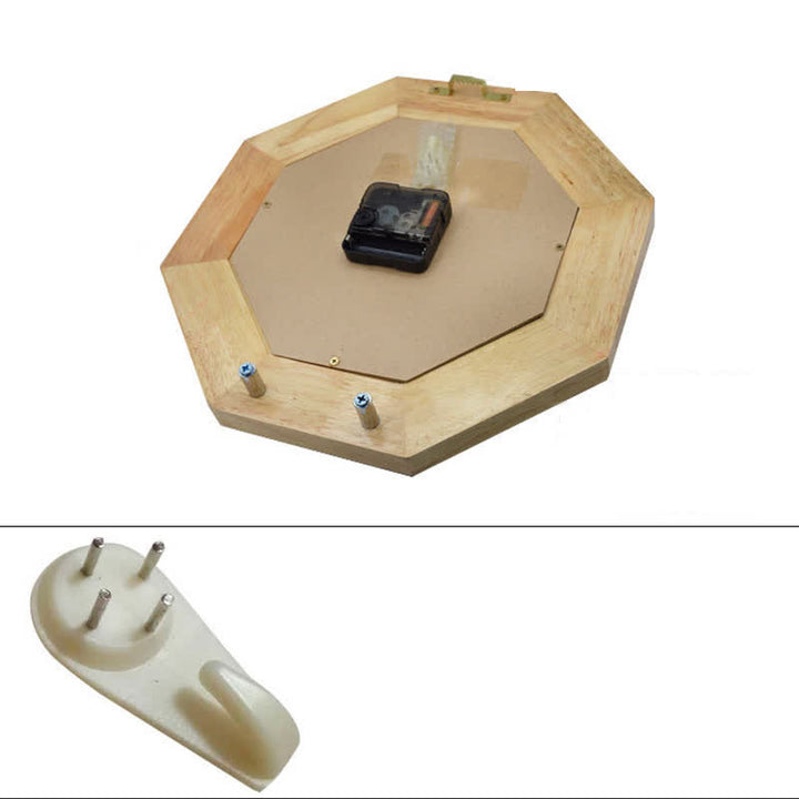 Reloj de pared con mapa de energía de equilibrio de mapa Feng Shui Bagua