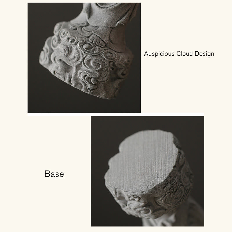 Buddha Stones Meditación Buda Nubes Auspiciosas Diseño Serenidad Decoración del Hogar