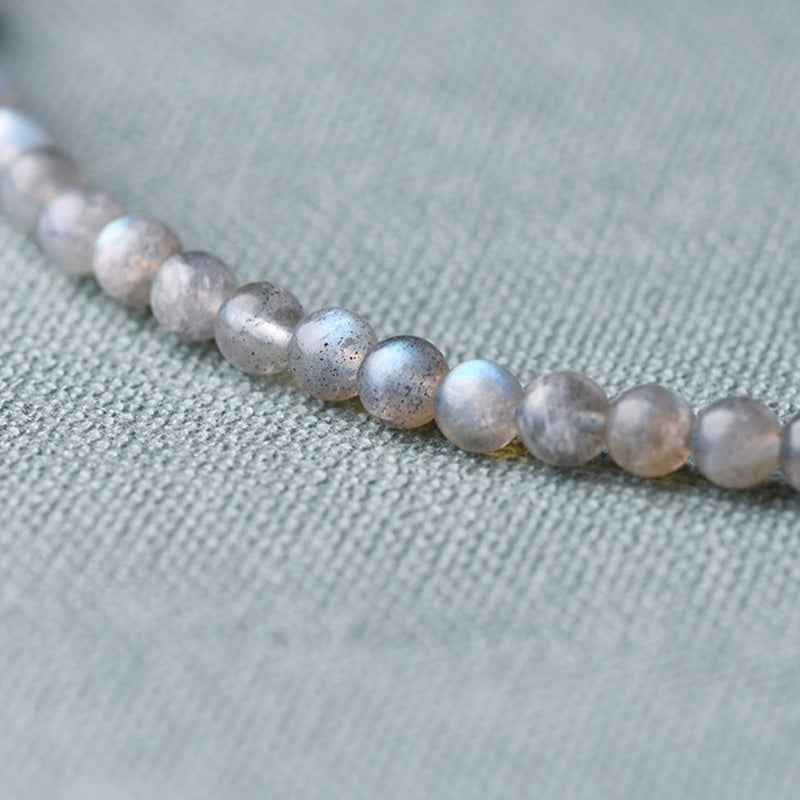 Pulsera Positiva Curativa Calma Lazurita Piedra Lunar