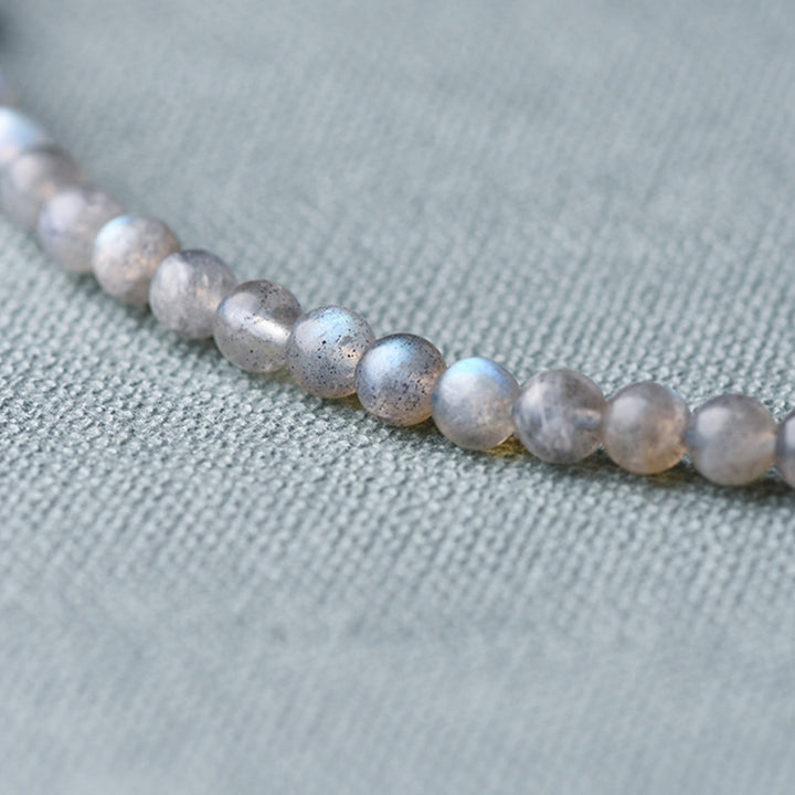 Pulsera Positiva Curativa Calma Lazurita Piedra Lunar