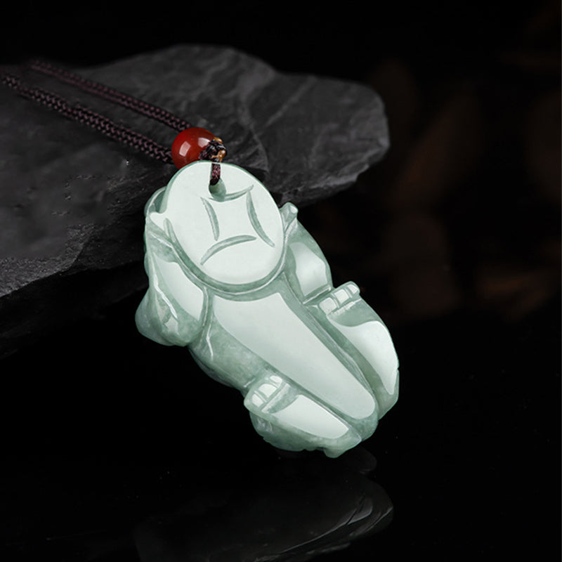 Buddha Stones Jade PiXiu Riqueza Suerte Collar Colgante - image 9