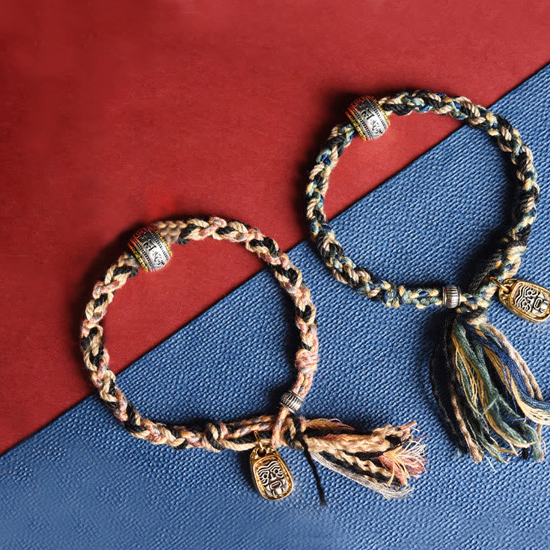 Pulsera hecha a mano con Buddha Stones Zakiram diosa de la riqueza Om Mani Padme Hum Paz