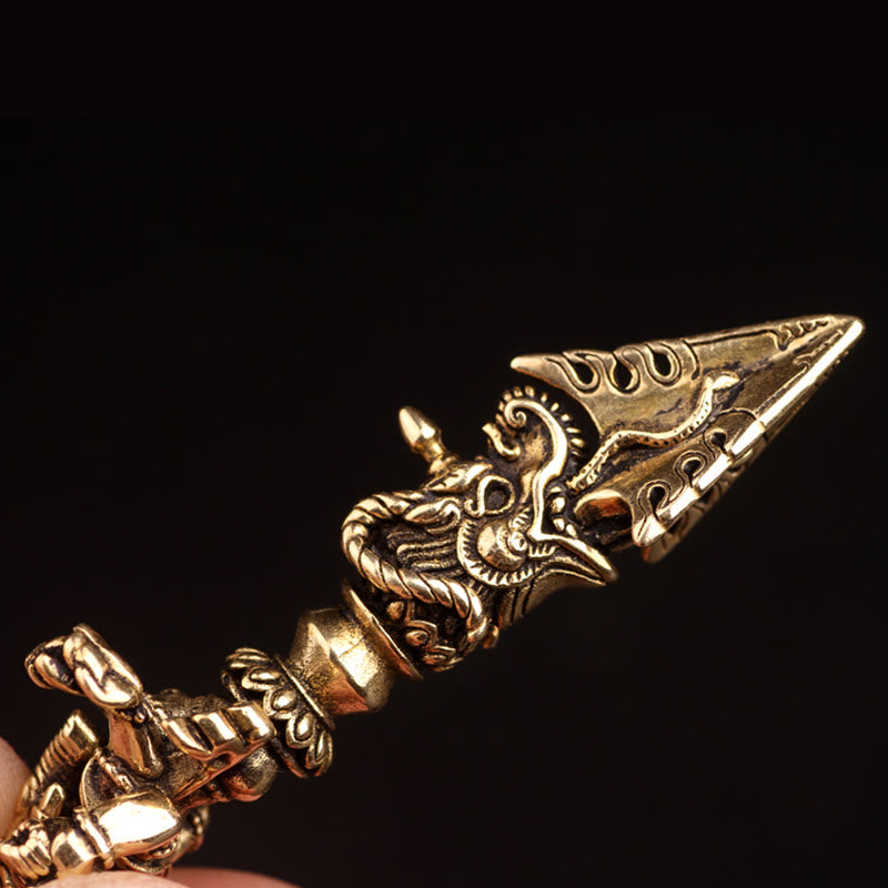 Colgante tibetano Ganesh Ganpati elefante dios de la riqueza Dorje Vajra poder espiritual - image 7