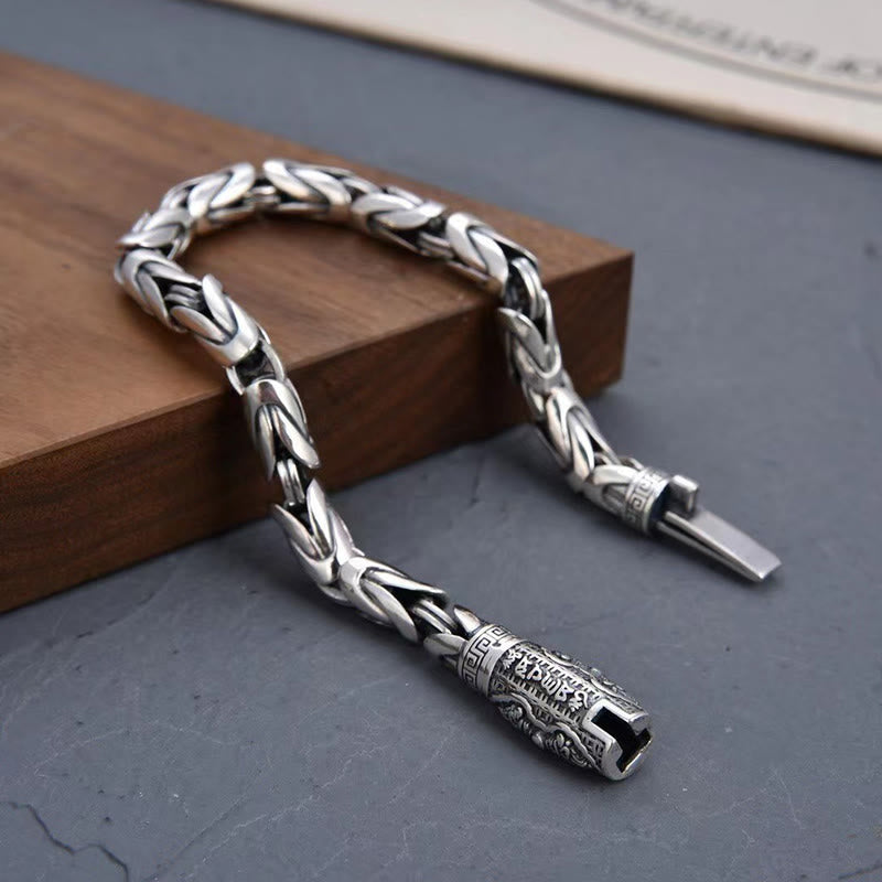 Pulsera de cadena de cobre con Buddha Stones Dorje Vajra Om Mani Padme Hum Paz Amor