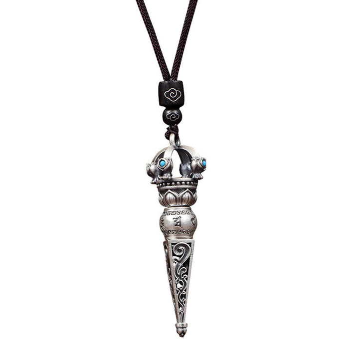 Colgante de collar giratorio con diseño de sabiduría de Buddha Stones , Om Mani Padme Hum tibetano, Dorje Vajra - image 9