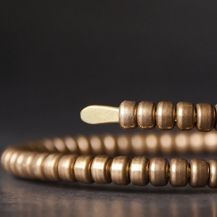 Pulsera ajustable con equilibrio de cobre y diseño vintage de Buddha Stones