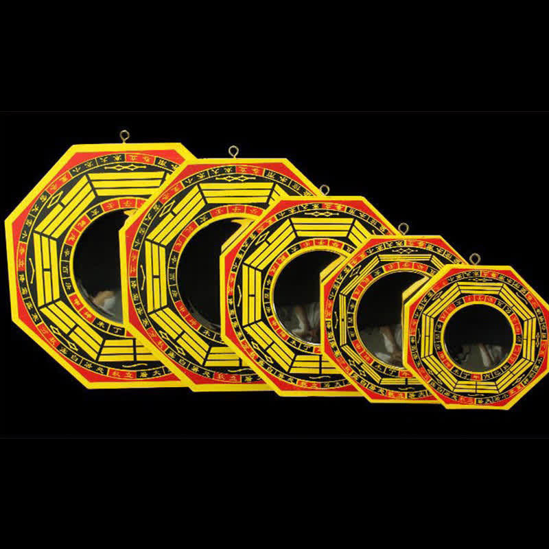 Espejo de mapa de energía de sala de estar de equilibrio de mapa Bagua de Feng Shui