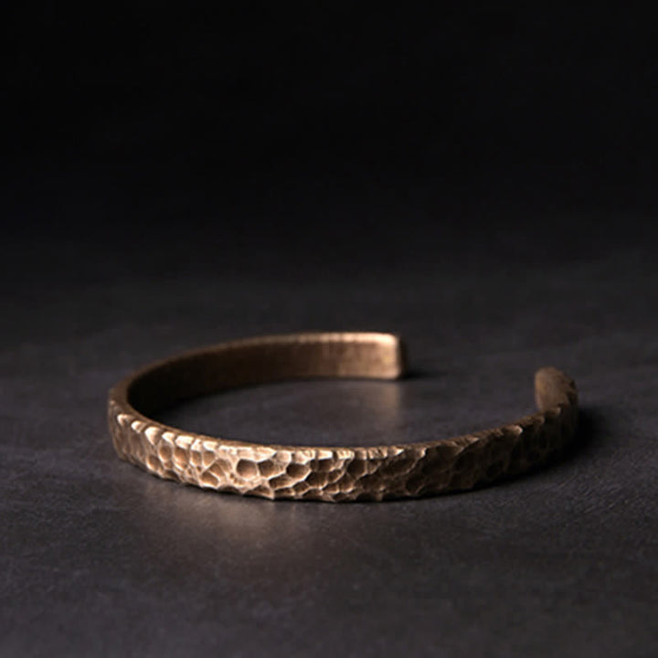 Brazalete de pulsera de equilibrio de cobre de piedra de roca de lava