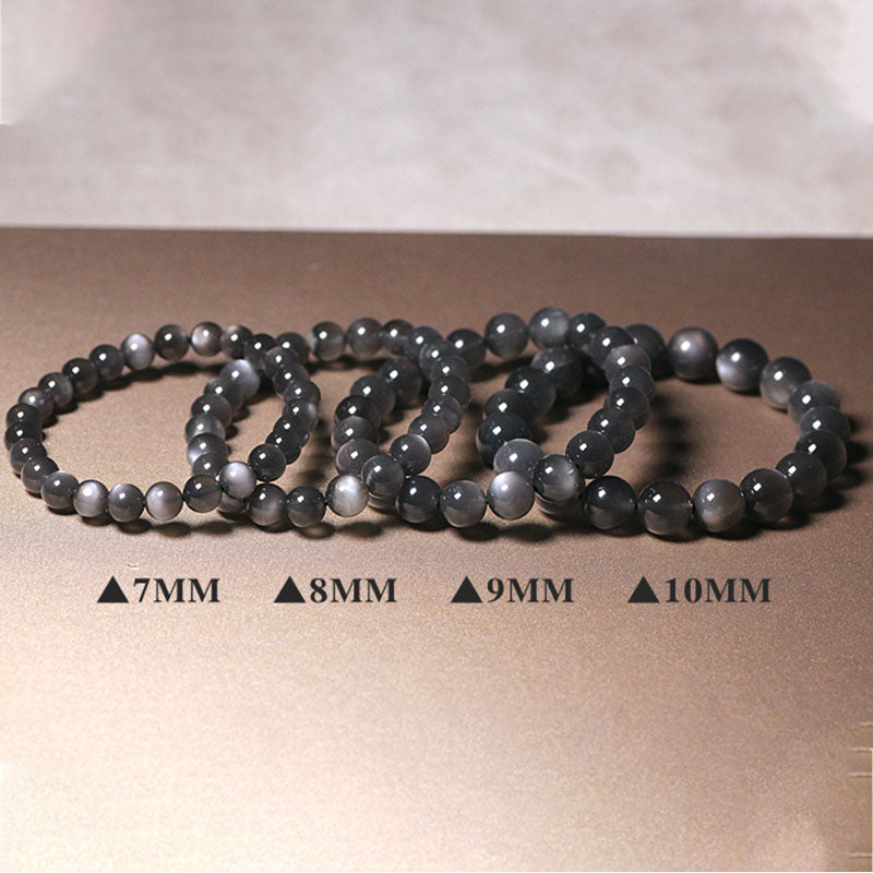 Pulsera de cuentas de amor positivo de piedra lunar natural