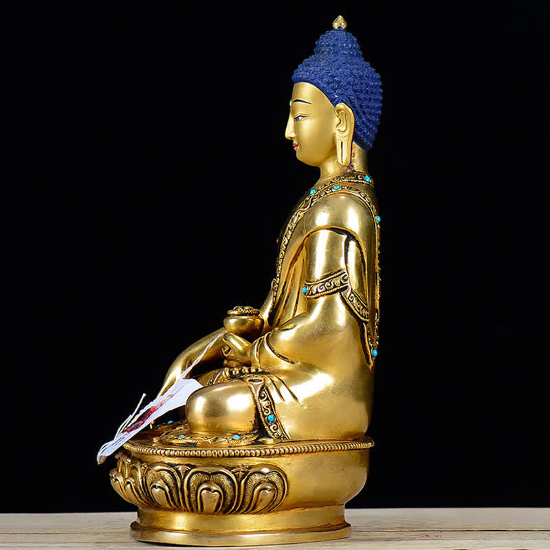 Estatua de cobre de la compasión de Buda Shakyamuni, decoración