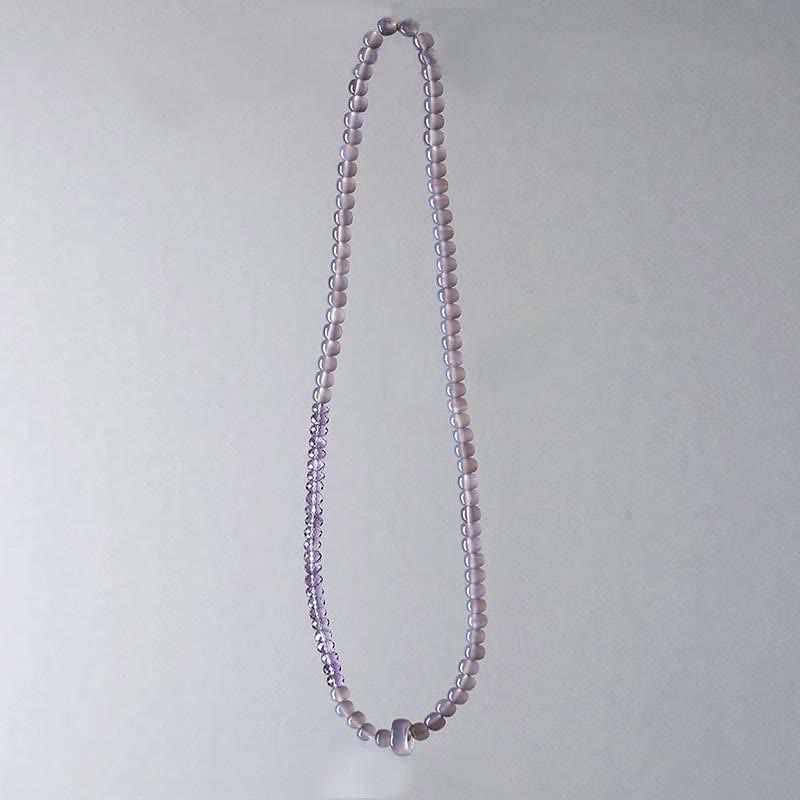 Pulsera curativa de meditación de cristal de amatista natural