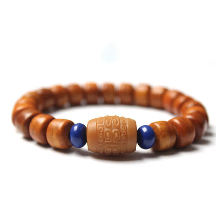 Pulsera de fuerza Om Mani Padme Hum con cuentas de hueso tibetano de piedras de Buddha Stones