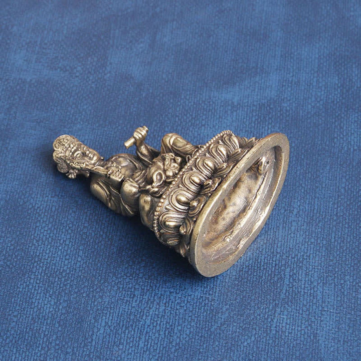 Decoración de estatua de cobre Manjusri Bodhisattva Serenity