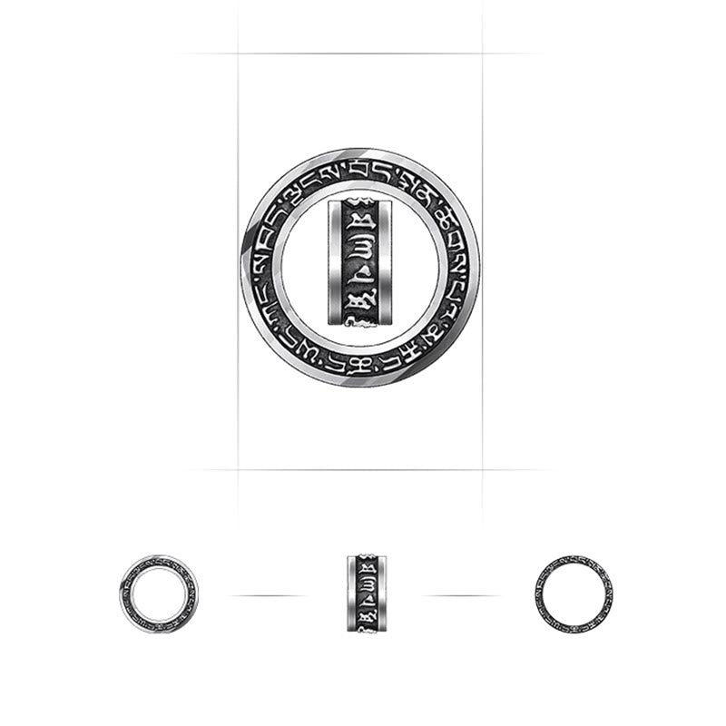 Buddha Stones tibetano Om Mani Padme Hum tallado paz pureza cadena collar colgante - image 16