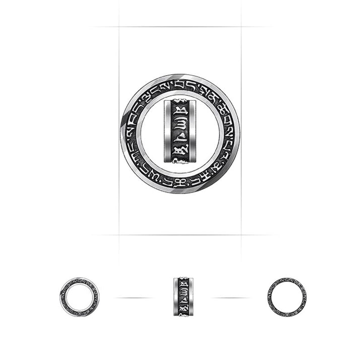 Buddha Stones tibetano Om Mani Padme Hum tallado paz pureza cadena collar colgante - image 16