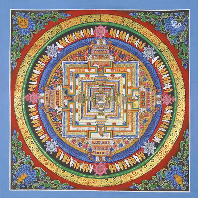 Buddha Stones tibetano Thangka pintura bendición decoración hecha a mano
