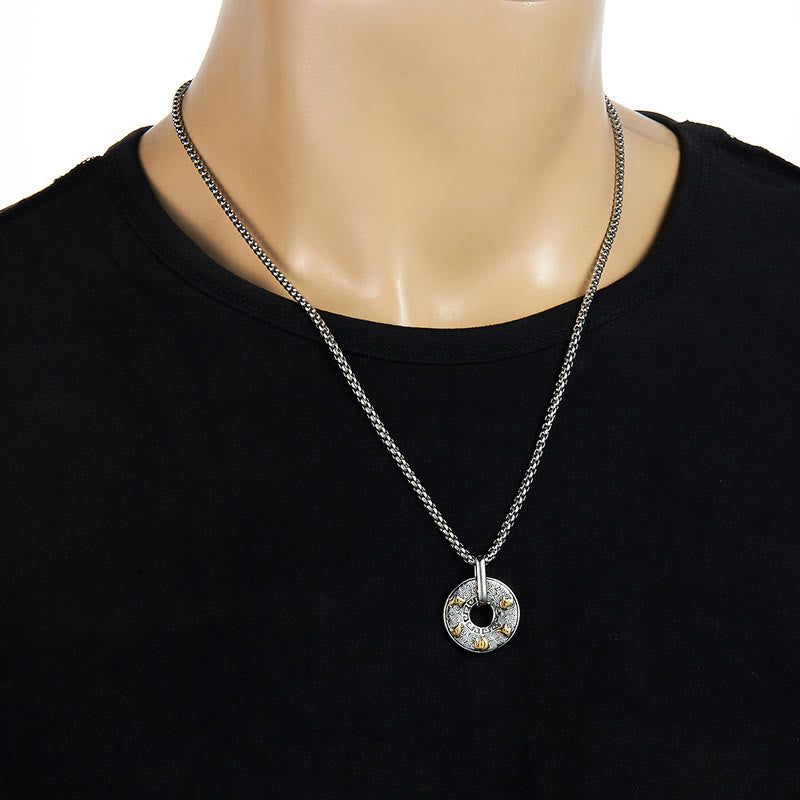 Buddha Stones tibetano Om Mani Padme Hum paz hebilla creatividad collar colgante - image 7