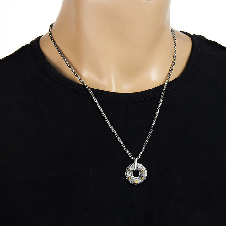 Buddha Stones tibetano Om Mani Padme Hum paz hebilla creatividad collar colgante - image 7