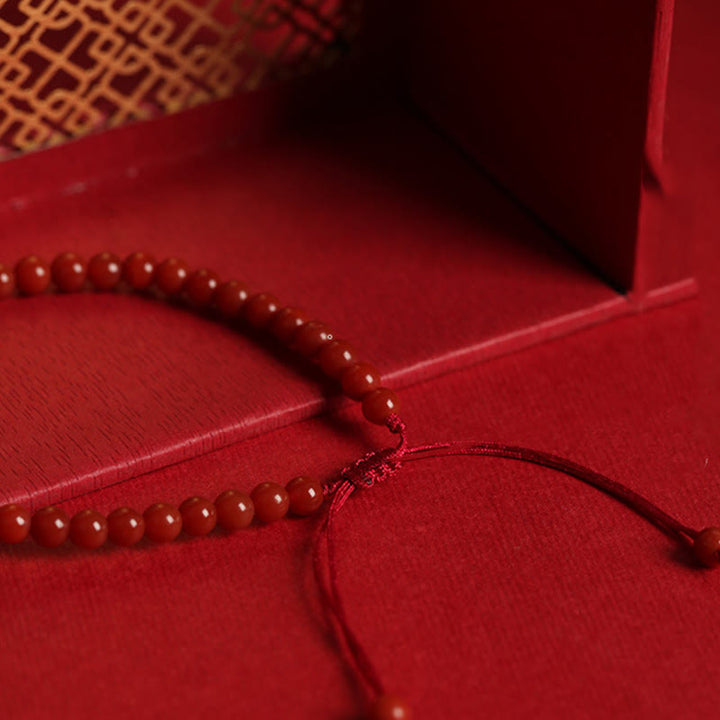 Pulsera de confianza con hebilla de paz doble de jade hetiano de ágata roja natural con Buddha Stones