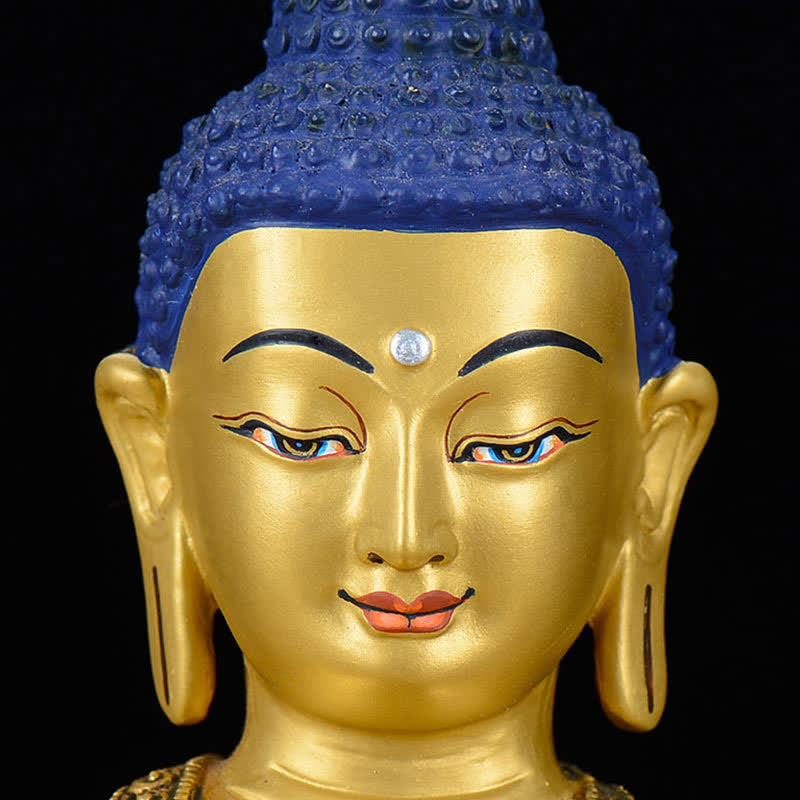 Estatua de cobre de la compasión de Buda Shakyamuni, decoración