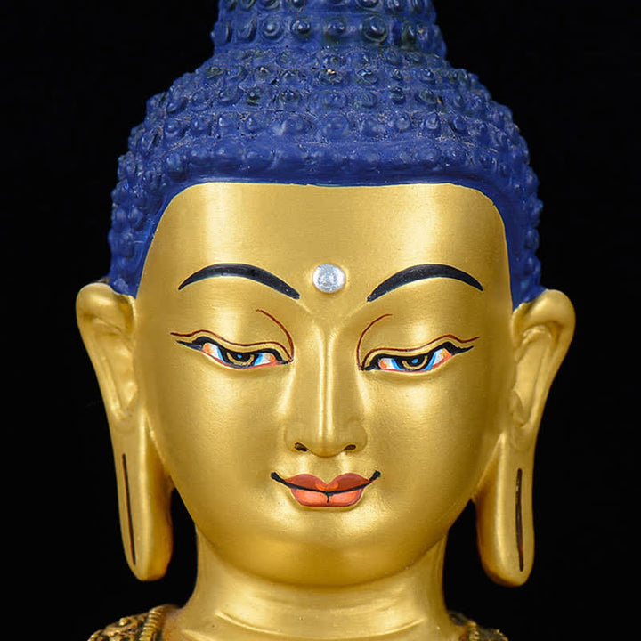 Estatua de cobre de la compasión de Buda Shakyamuni, decoración