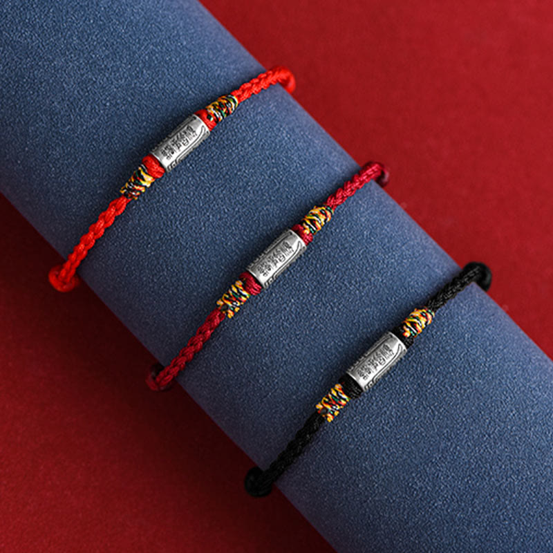 Pulsera tobillera de plata de ley 925 hecha a mano con Buddha Stones, todo va bien, diseño de protección y resistencia