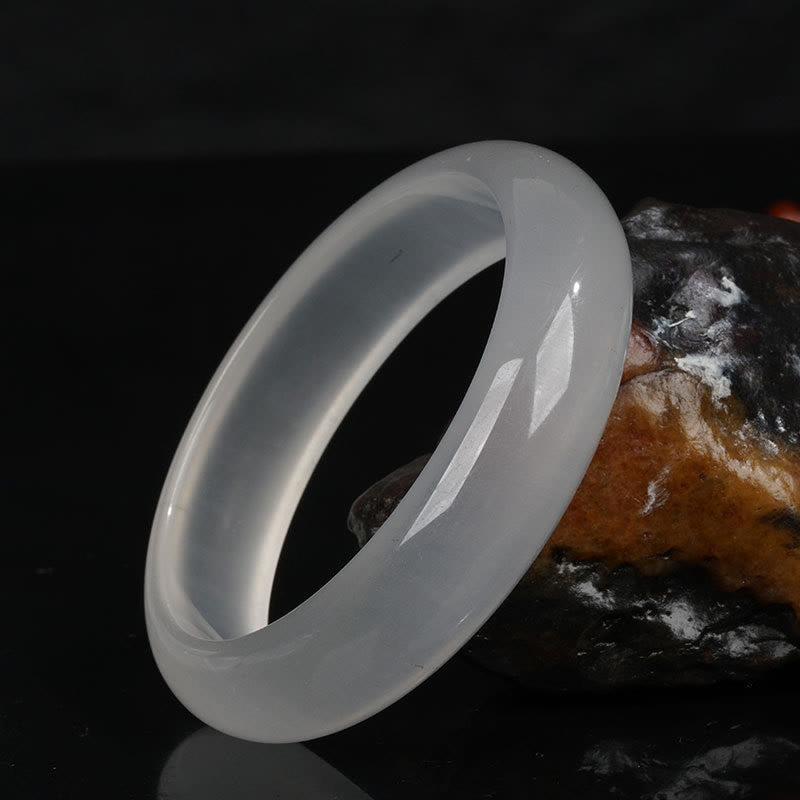 Pulsera de la suerte de la riqueza del jade de seda dorada translúcida natural de las Buddha Stones