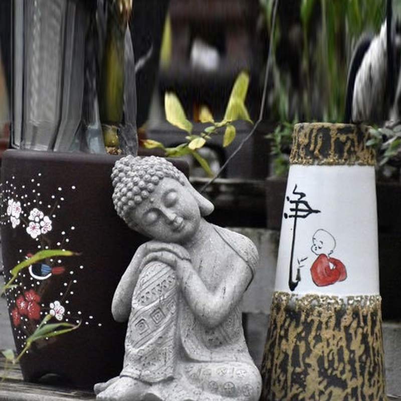 Buddha Stones Meditación Tibetana Buda Bendición Compasión Serenidad Decoración del Hogar
