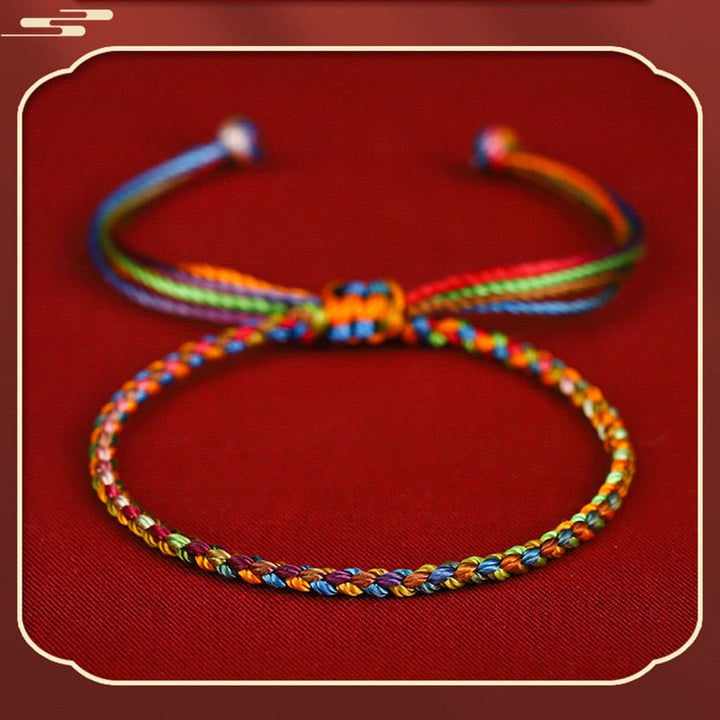 Buddha Stones "Que todos tus deseos se hagan realidad" Pulsera Suerte Multicolor