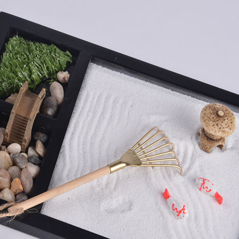 Pez Koi Pequeño Puente Calma Paz Meditación Zen Jardín Decoración