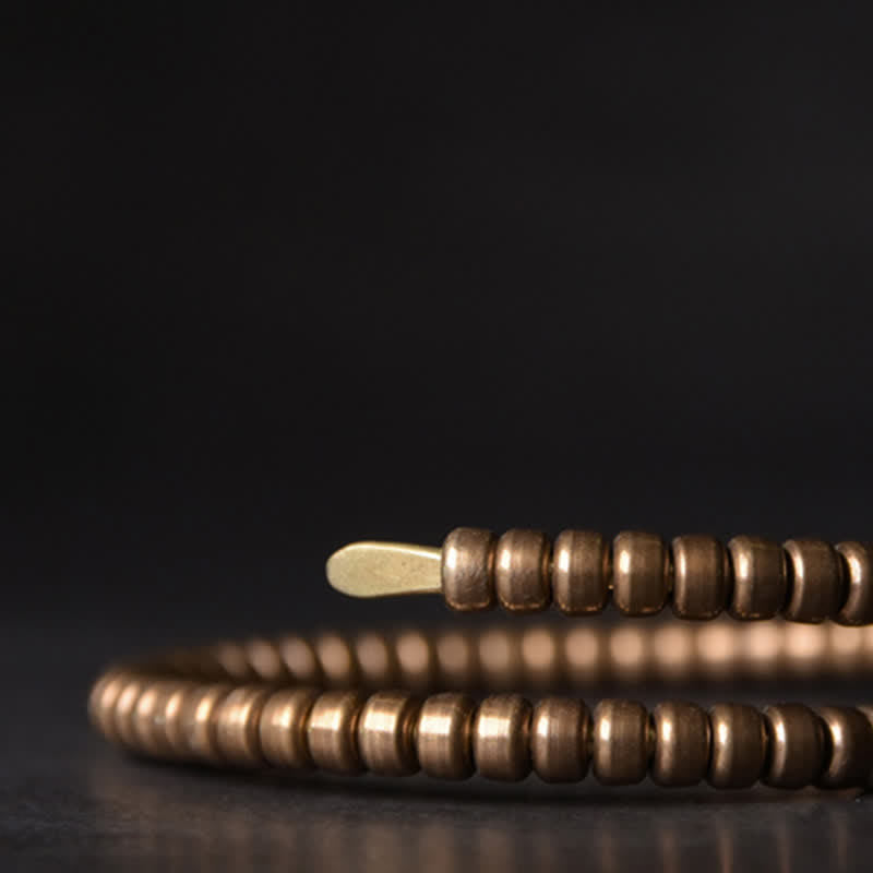 Pulsera ajustable con equilibrio de cobre y diseño vintage de Buddha Stones